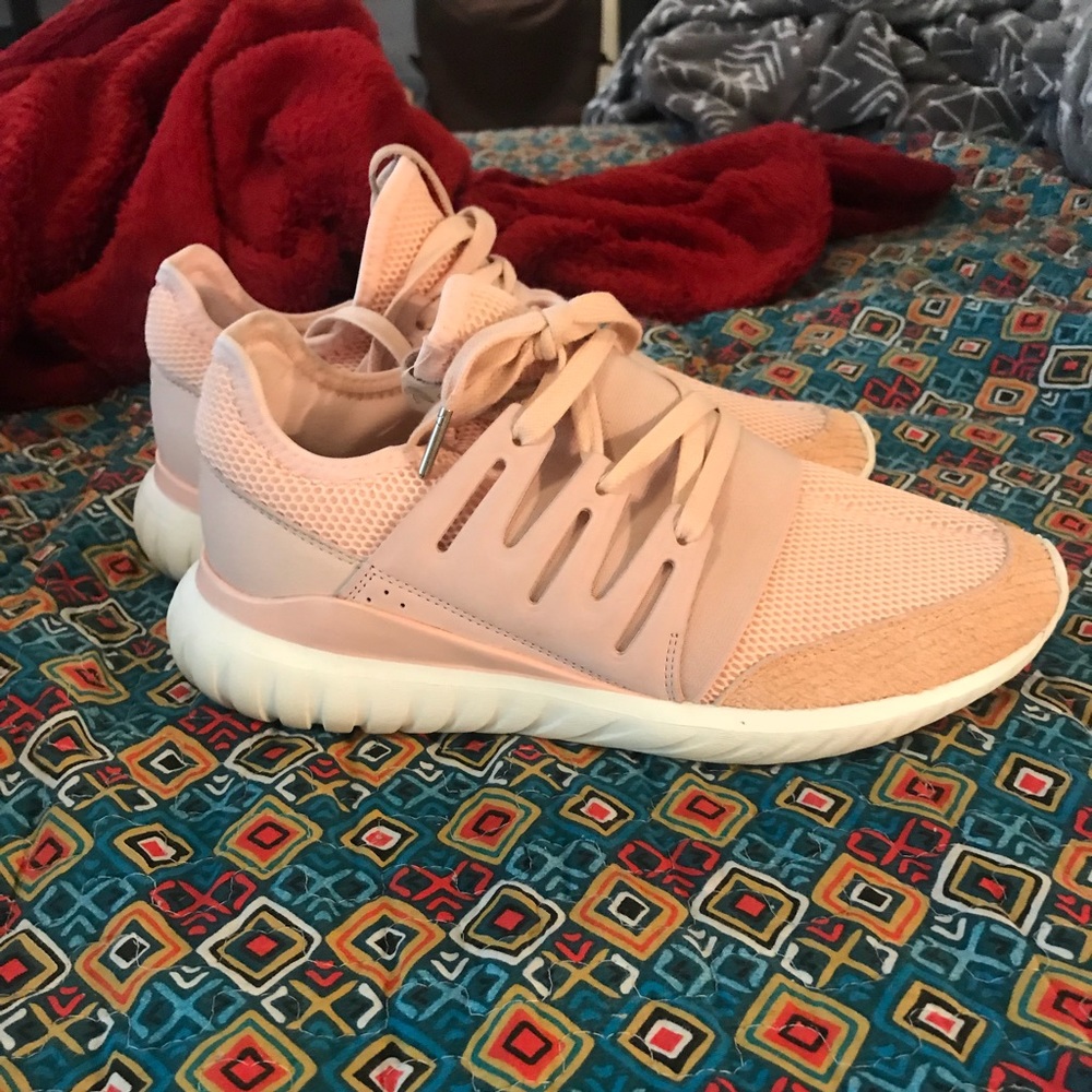 CUSTOM rose gold Adidas only worn once